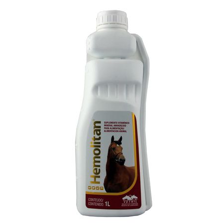 Hemolitan 1 Litro Vetnil Suplemento para Animais
