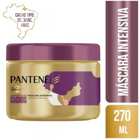 Máscara de Tratamento Pantene Unidas Pelos Cachos com 270ml