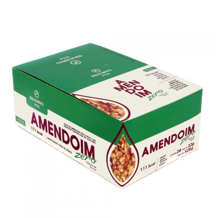 Barra de Amendoim Zero Adição de Açúcares 24x22G