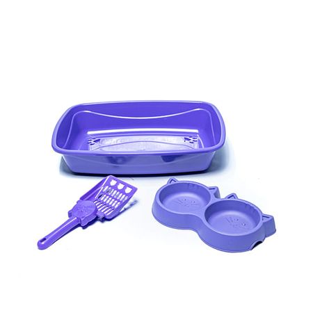 Kit Luxo 3x1 Lilás para Gatos – Pet Injet