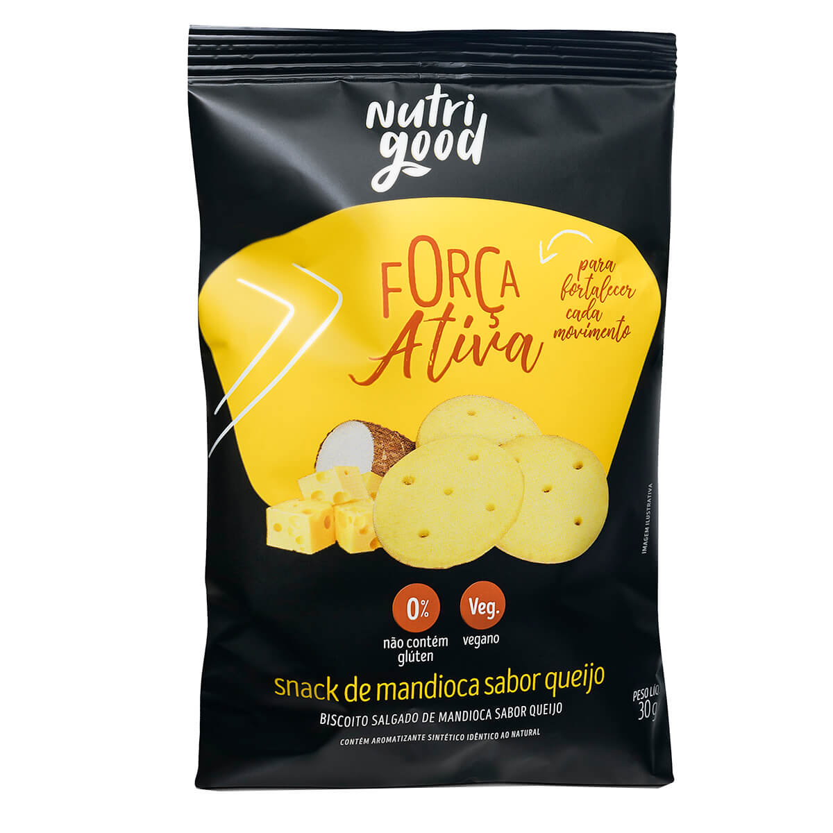 Snack de Mandioca Nutrigood Sabor Queijo