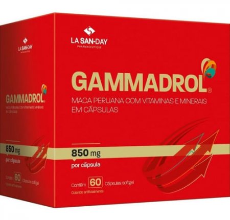 Gammadrol 850mg Com 60 Cápsulas Softgel