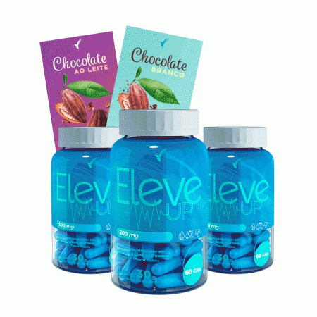 Kit Eleve UP 90 dias + Chocolate ao leite + Chocolate branco