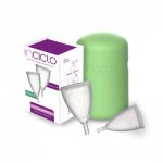 KIT 2 COLETORES MENSTRUAIS INCICLO A E B+ CÁPSULA ESTER. COR: HORTELÃ