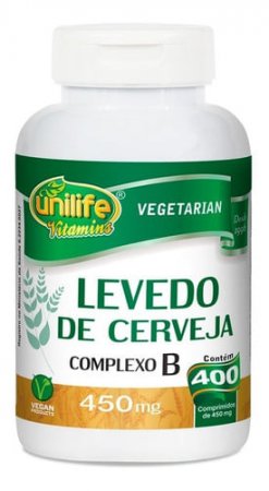Levedo De Cerveja Levedura 450mg 400 Comprimidos - Unilife - A