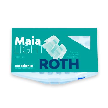 Bráquete Cerâmico Roth Maia Light com Gancho nos Caninos e Pré Molares - Eurodonto