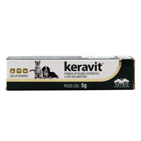 Keravit 5g Vetnil Pomada Oftalmologica Cães e Gatos | App Pharma