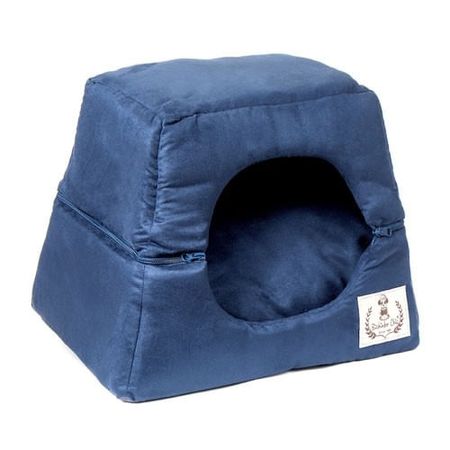 Caminha para Gatos Casa Luxo - BichinhoChic Caminha para Gatos Casa Luxo-Azul-M