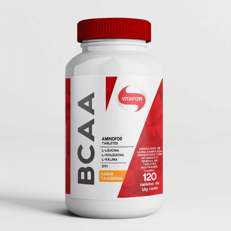 Aminofor BCAA Sabor Tangerina com 120 Tabletes