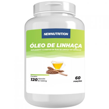 Óleo de Linhaça - 120 Cápsulas NEWNUTRITION