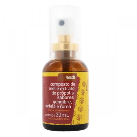 Spray de Garganta Needs de Gengibre e Romã com Própolis