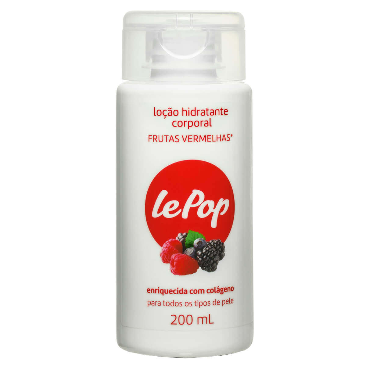 Loção Hidratante Corporal Lepop Frutas Vermelhas