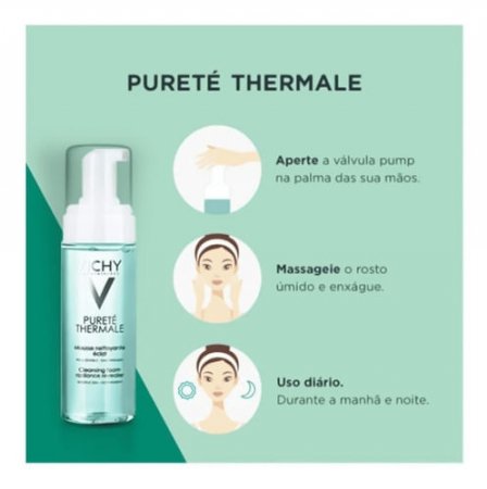 Espuma De Limpeza Vichy Pureté Thermale Com 150ml