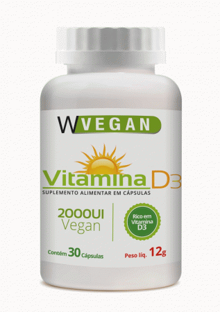 Vitamina D3 2000 UI WVegan 30 cápsulas