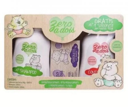 Kit Zero a Dois Sh 250ml Cond 250ml e Sabonete barra 90g