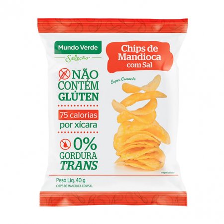 Chips de Mandioca com Sal Mundo Verde Seleção 40g