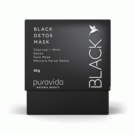 Black Detox Mask Pote 50g - Pura Vida