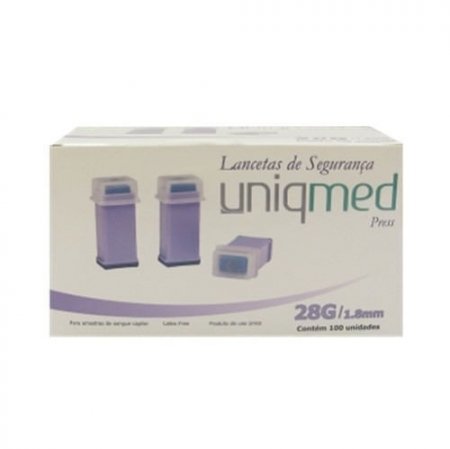 Lanceta de Segurança com Agulha Retrátil 28G Cx 100un