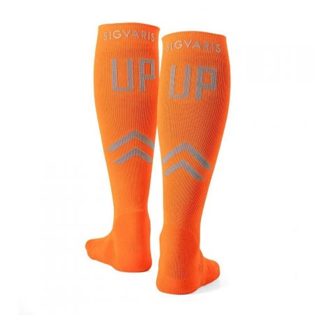Meia de Compressão Sport Laranja Neon M3 UP17