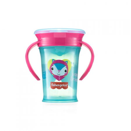 Copo Treinamento 360° Alça First Moments Fisher Price Rosa