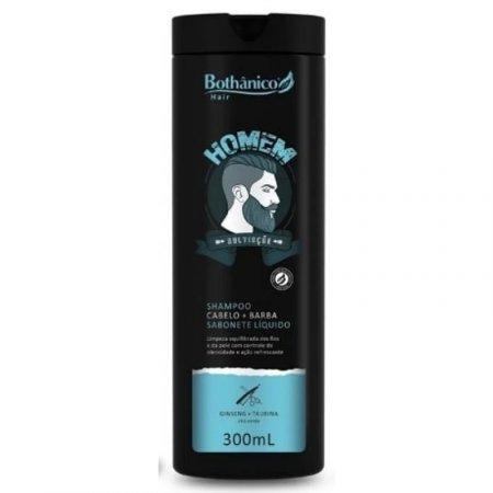 Shampoo Homem Cabelo e Barba 300ml Bothânico