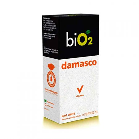 Barra De Castanhas 7Nuts Damasco Bio2 3 Unidades De 25g