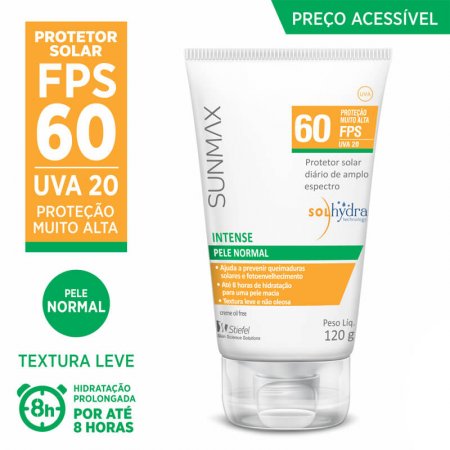 Protetor Solar Corporal Sunmax Intense Pele Normal FPS 60 com 120g