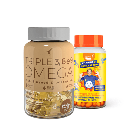VITAMINA LUCCAS NETO + TRIPLE ÔMEGA