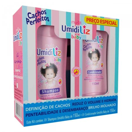 Kit Umidiliz Baby Menina Shampoo + Condicionador com 150ml cada