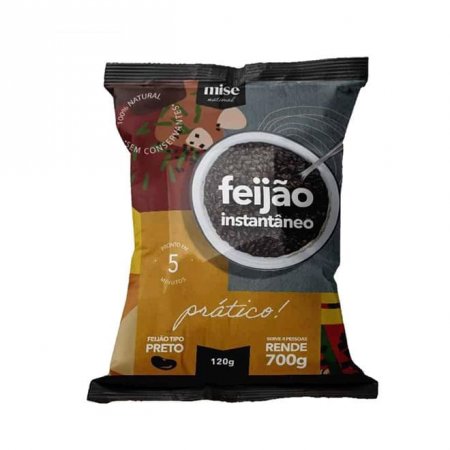 Feijão Preto Instantâneo 120g Mise