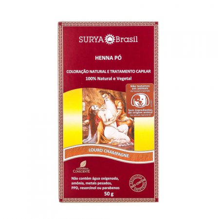 Henna em Pó Natural Surya Brasil 50g
