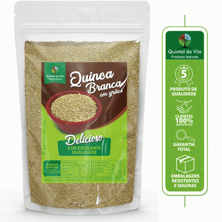 Quinoa / Quinua Em Grãos Branca Super Premium - 500g