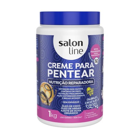 Creme Para Pentear Salon Line Nutrição Reparadora 1kg