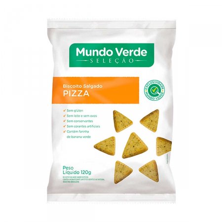 Biscoito Salgado Mundo Verde Pizza com 120g