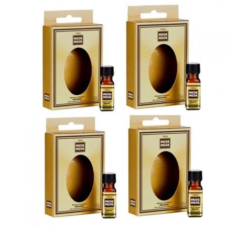 4un Musk Musk Almiscar Selvagem Óleo Perfumado 5ml Delikad