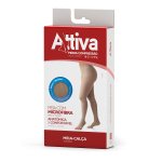 Meia Calça Média Compressão 18-21 com Ponteira Natural M Attiva