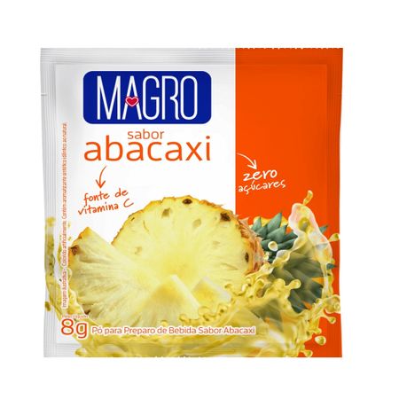 Refresco Magro Sabor Abacaxi Zero Açucares 8g