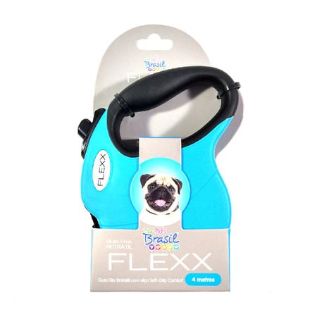 Guia Retrátil Flexx Azul - The Pets Brasil Guia Retrátil Flexx Azul P - The Pets Brasil