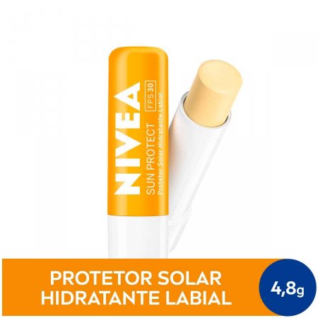 Protetor Solar Labial Hidratante Nivea Sun Protect FPS 30 com 4,8g