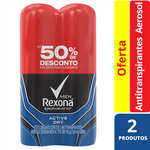 Kit Antitranspirante Aerosol Rexona Men Active Dry
