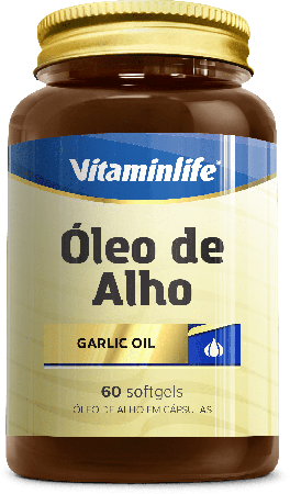 Garlic Oil 250mg c/ 60 cáps. (Óleo de Alho) Vitaminlife
