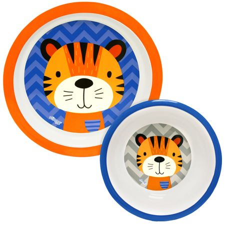 Kit Prato Raso e Bowl Tigre (6m+) - Clingo C5058 KIT PRATO E BOWL TIGRE