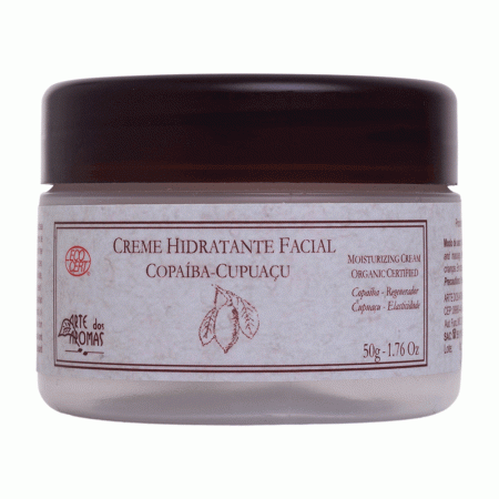 Creme Hidratante Facial Arte dos Aromas Orgânico Copaíba e Tea Tree 50g