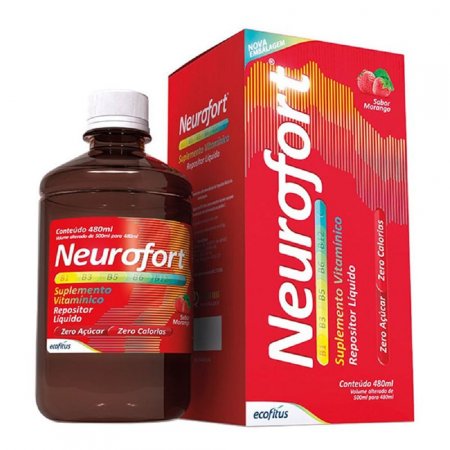 Neurofort Complexo B Ecofitus Morango 480 ML