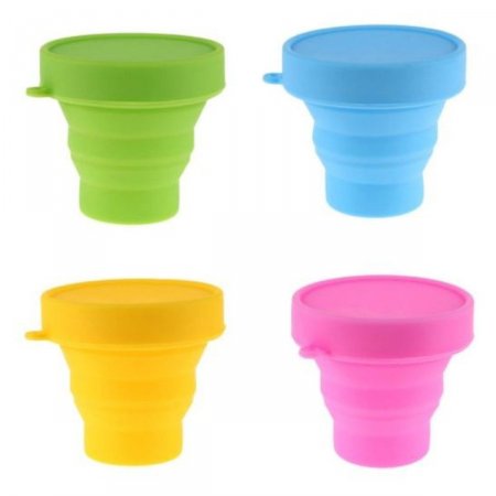 Copo Retrátil de Silicone 140ml - Marrom