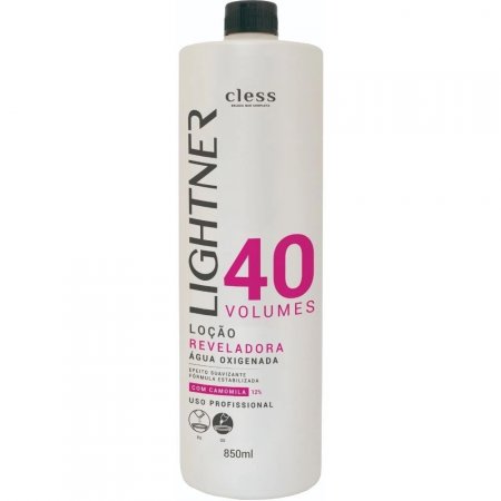 Loção Reveladora água Oxigenada 40 Volumes 850ml Lightner Cless