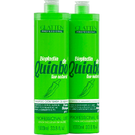 Glatten Professional Bioplastia de Quiabo - Escova Progressiva 2x 1L