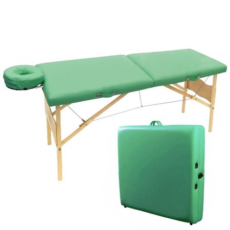 Maca Madeira Vega Legno - Portátil Dobrável Com Altura Fixa - Verde Claro