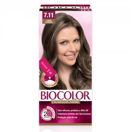 Tintura/Coloração Biocolor Mini Kit Louro Glamour 7.11