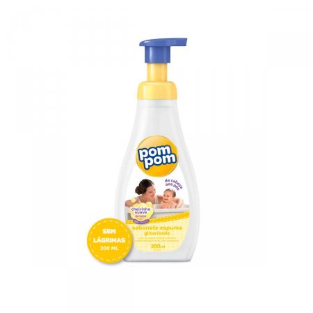 Sabonete Líquido Espuma Pom Pom Glicerinado com 200ml